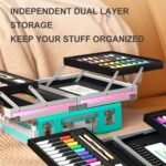 Little Artist Suitcase Art Set - Green - Image 7